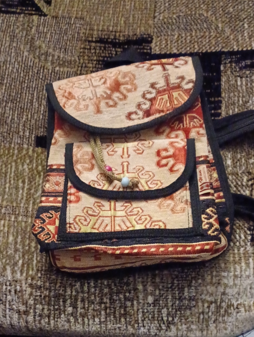 4/$80 New Mini Backpack - Embroidered Texture